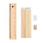 Ensemble écriture et coloriage personnalisé dans un étui en bois - Todo Set | pandacolach - thumb - 3