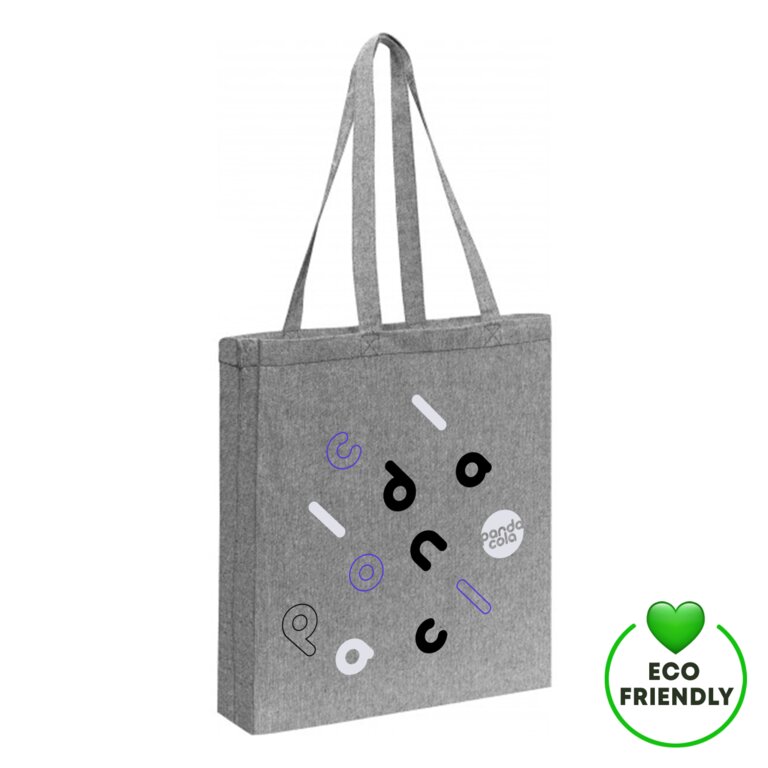 Tote bag en coton recyclé avec soufflet 150gr/m² - Broady | pandacolach