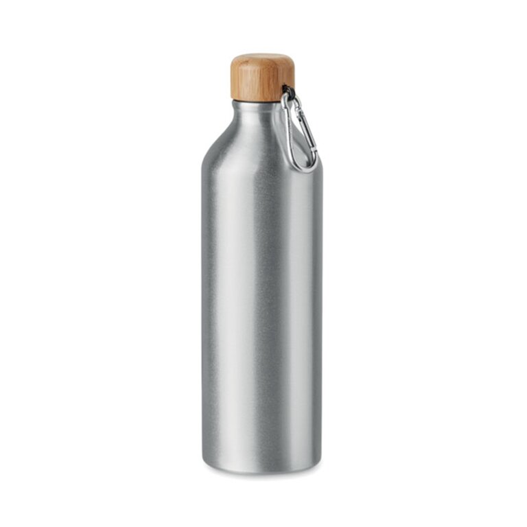 Bouteille publicitaire en aluminium avec mousqueton 800 ml - Glou | pandacola