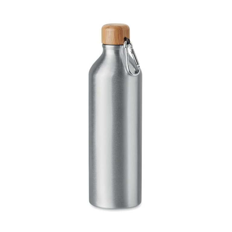 Bouteille publicitaire en aluminium avec mousqueton 800 ml - Glou | pandacolach