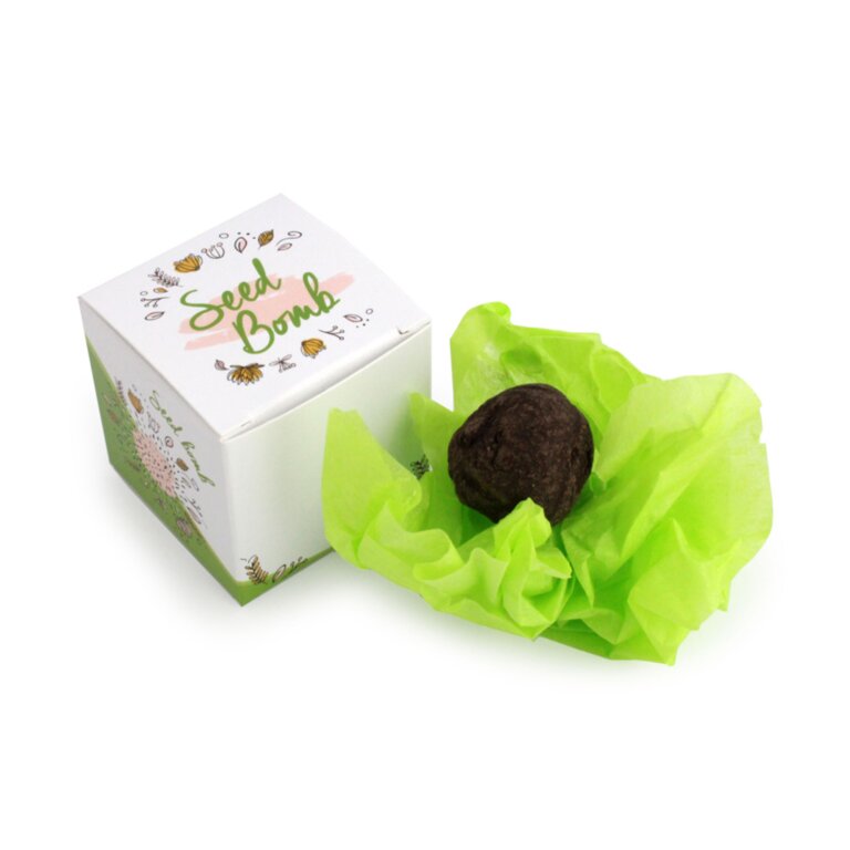 Bombe à graines avec boîte personnalisée - Berni | pandacolach - 1