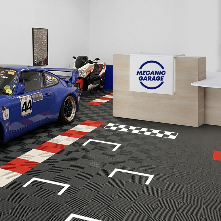 Sticker de sol personnalisé de distanciation sociale 100x15 cm -  Paro | pandacolach - 2