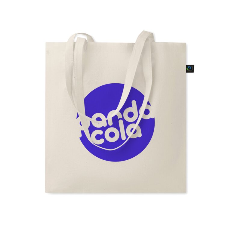 Tote bag personnalisé coton Max Havelaar - Andrea | pandacola