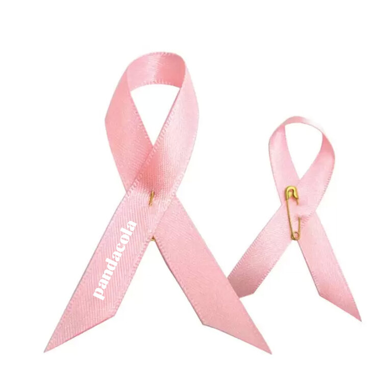 Broche ruban personnalisable en satin - Rosy | pandacolach