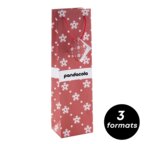 Sac cadeau personnalisé en papier laminé avec décoration de Noël - Krismasse | pandacolach - thumb - 1