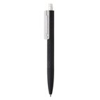 Stylo publicitaire finition losange texturé corps noir/attribut coloré - X3 Soft Touch | pandacolach - thumb - 2