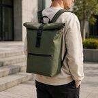 Sac à dos pour ordinateur 17" personnalisable en PU water resistant - Gunies | pandacola - thumb - 2