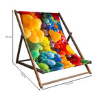 Chilienne en bois publicitaire géante 160 x 170 cm - Manny | pandacola - thumb - 4