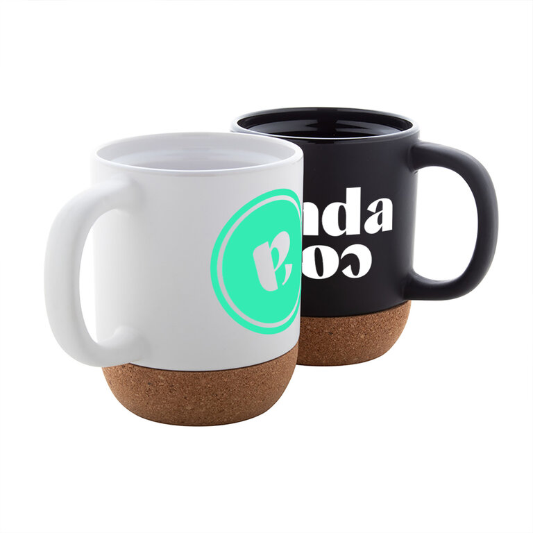 Mug personnalisable en céramique et en liège naturel d'une capacité de 420ml - Bokun | pandacola