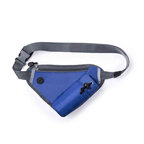 Sac banane triangulaire personnalisé avec poche zippée, passe-fil écouteur et poche pour gourde - Tildak | pandacolach - thumb - 1