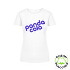 T-shirt femme en coton organique 180 gr/m² personnalisable | PROMODORO® - Pauline White | pandacola - thumb - 2