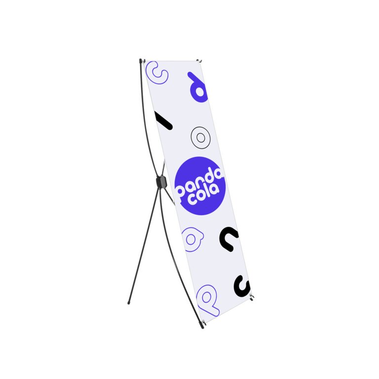 X-banner publicitaire avec impression recto en quadrichromie - Kilis 60x160 cm | pandacolach