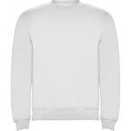 Sweat publicitaire blanc mixte ras du cou avec poignets ajustés 280 gr/m² - Anjo | pandacola - thumb