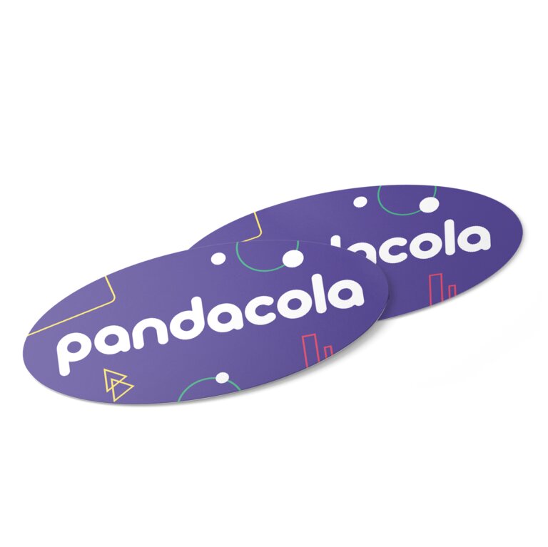 Sticker personnalisé ovale - Taza | pandacola