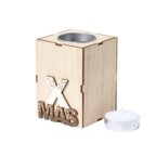 Bougie personnalisée en bois de Noël à la vanille - Ixmasse Candle | pandacola - thumb - 1