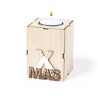 Bougie personnalisée en bois de Noël à la vanille - Ixmasse Candle | pandacolach - thumb - 2
