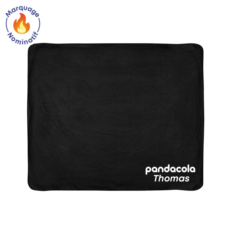 Couverture polaire en polyester personnalisée avec prénom  - Ovar Own | pandacolach