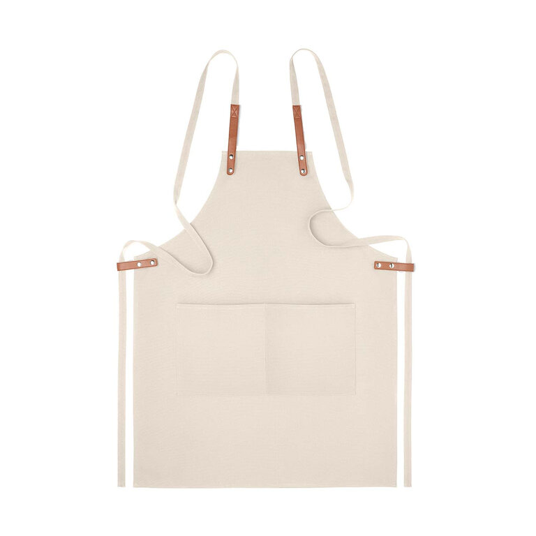 Tablier de chef personnalisable en coton et toile organique - Deluxe | pandacolach