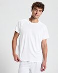 T-shirt de sport blanc homme à manches courtes 135 gr/m² protection UV - Nara | pandacola - thumb - 1
