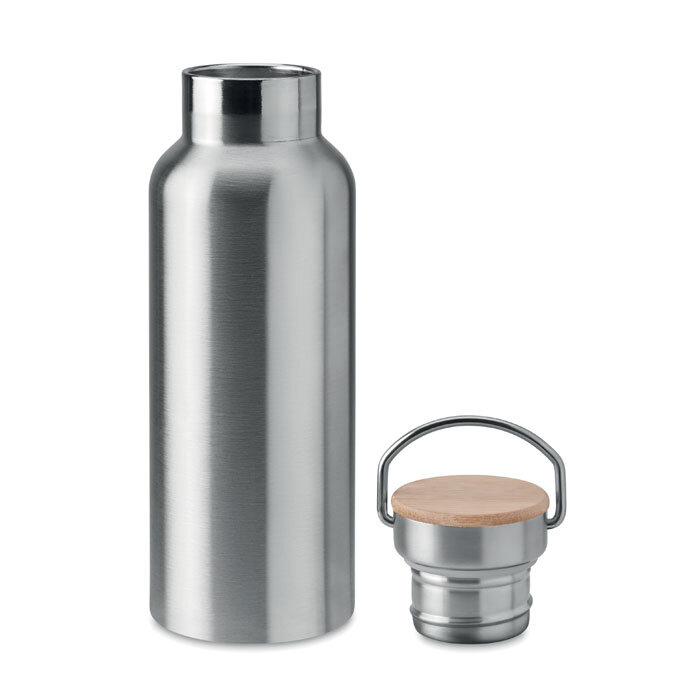 Bouteille isotherme personnalisée à double paroi et bambou 500 ml - Helsinki | pandacola - 2