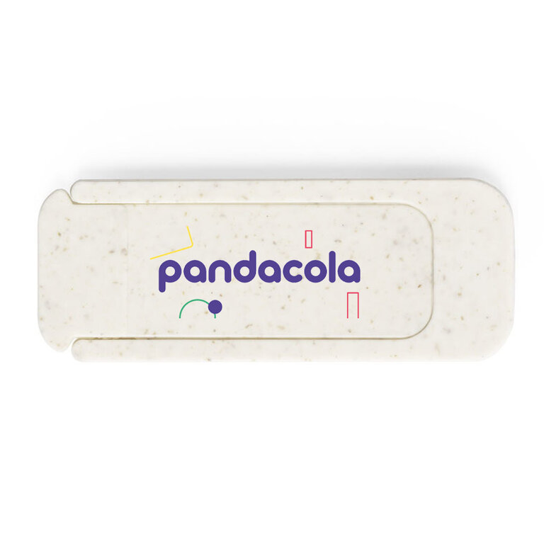 Cache webcam personnalisable coulissant en canne de blé - Fildon | pandacolach