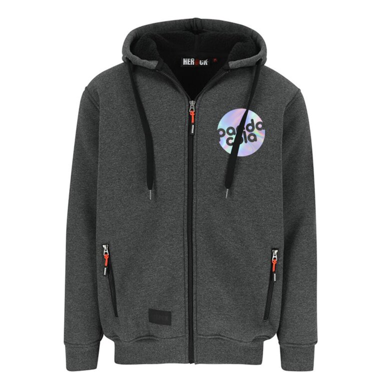 Sweat personnalisé zippé à capuche en coton 600 gr/m² | HEROCK® - Lisbonne | pandacolach