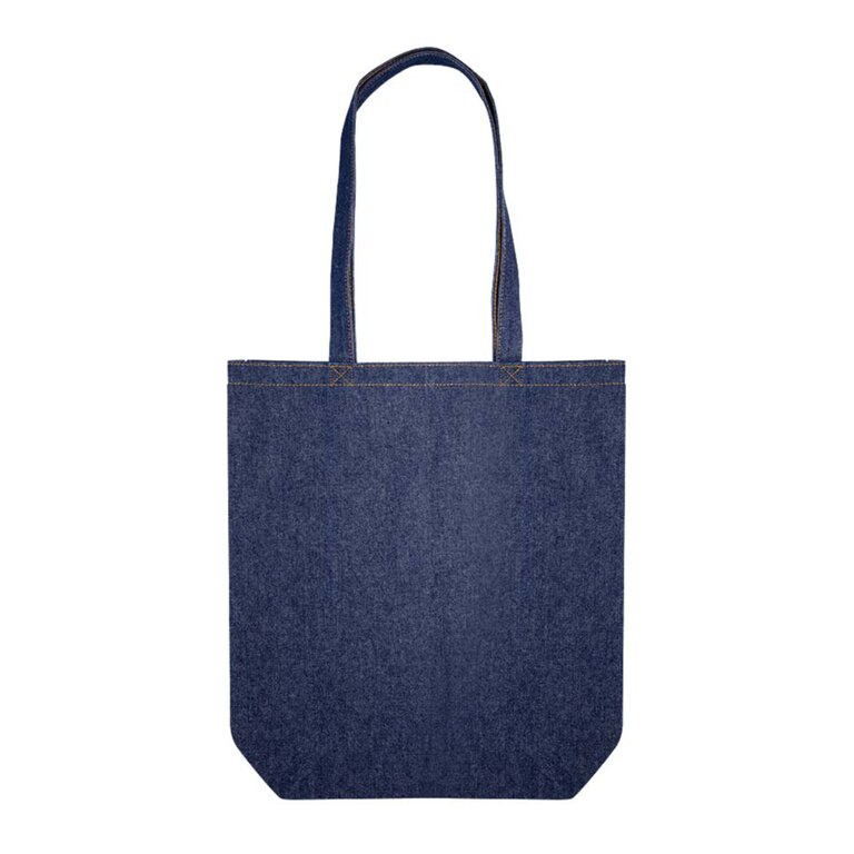 Sac shopping personnalisé teinte denim en coton 250gr/m² - Balindo | pandacolach - 1