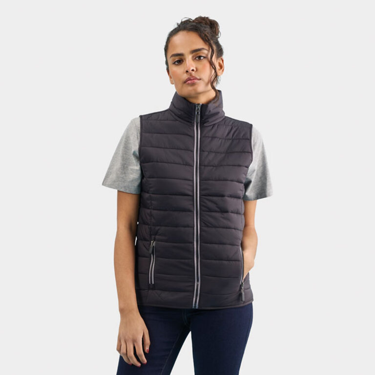 Doudoune personnalisable sans manches en polyamide - Wave Femme | pandacola - 1