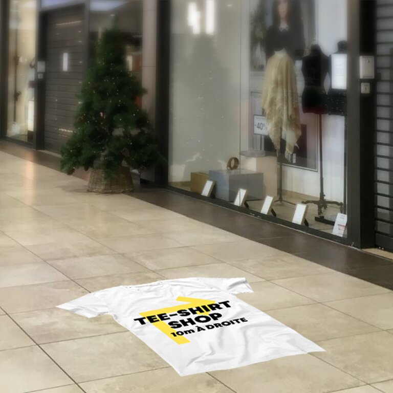 Sticker de sol promotionnel rectangulaire en vinyle 50x100 cm - Gadi | pandacolach - 2