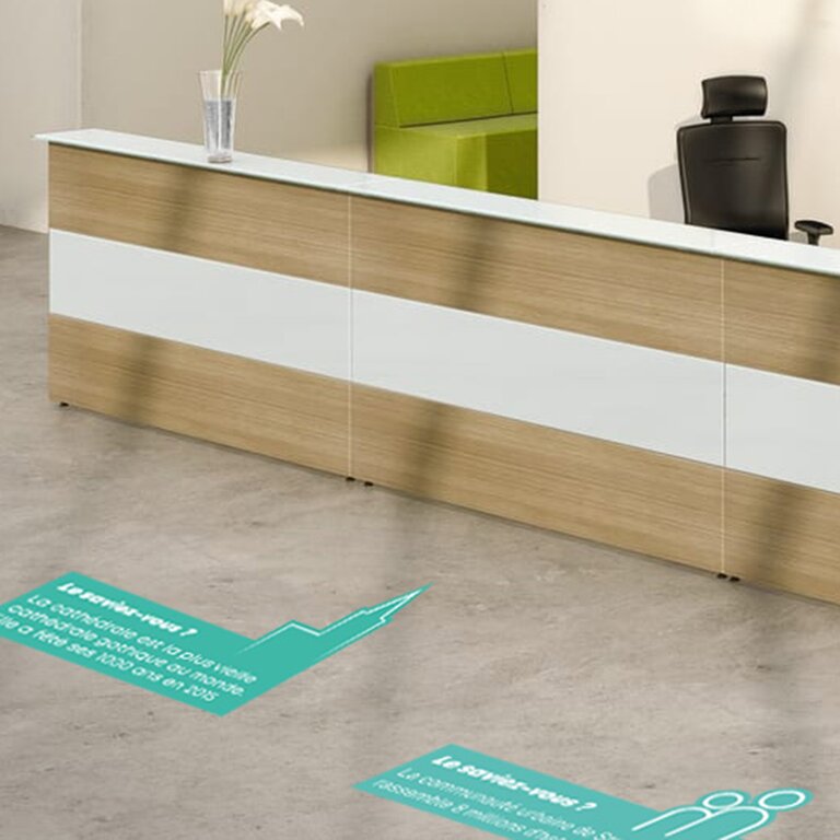 Sticker de sol promotionnel rectangulaire en vinyle 50x100 cm - Gadi | pandacolach - 3