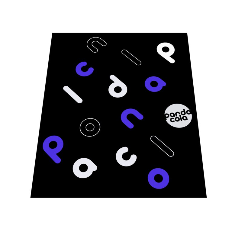 Sticker de sol promotionnel rectangulaire en vinyle 50x100 cm - Gadi | pandacolach