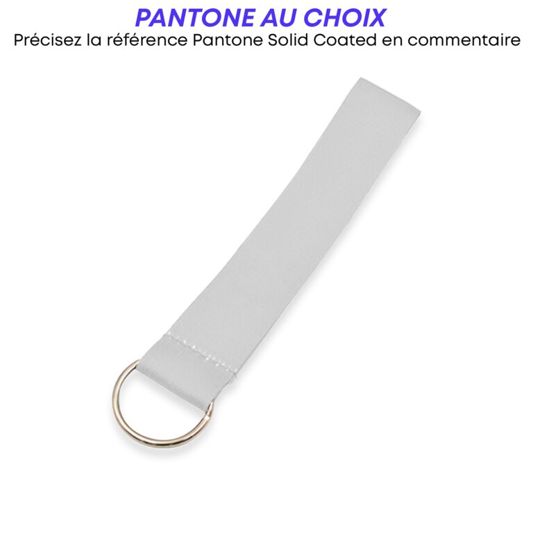 Porte-clés personnalisé avec lanière en quadrichromie - Hano | pandacolach