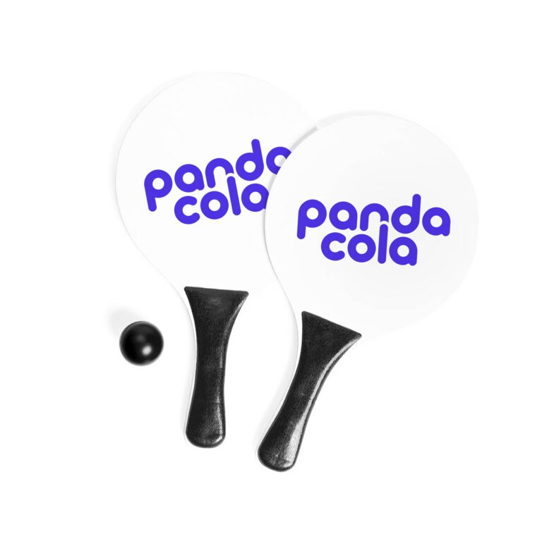 Raquettes de plage personnalisées avec manches colorés - Kaojo | pandacolach