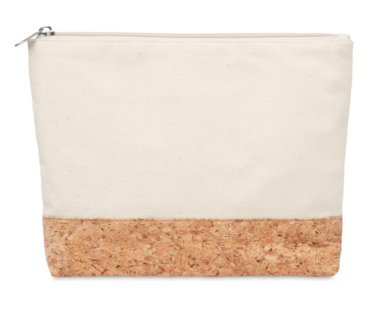 Trousse de maquillage personnalisée coton et liège 220 gr/m² - Portuo | pandacolach