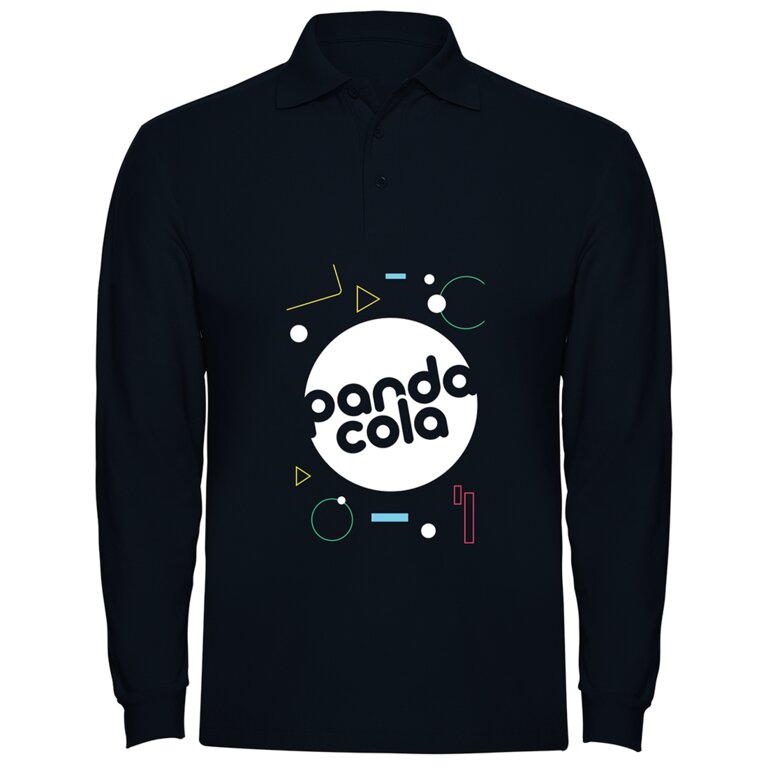 Polo publicitaire homme à manches longues avec côtes 220 gr/m² - Seto | pandacolach