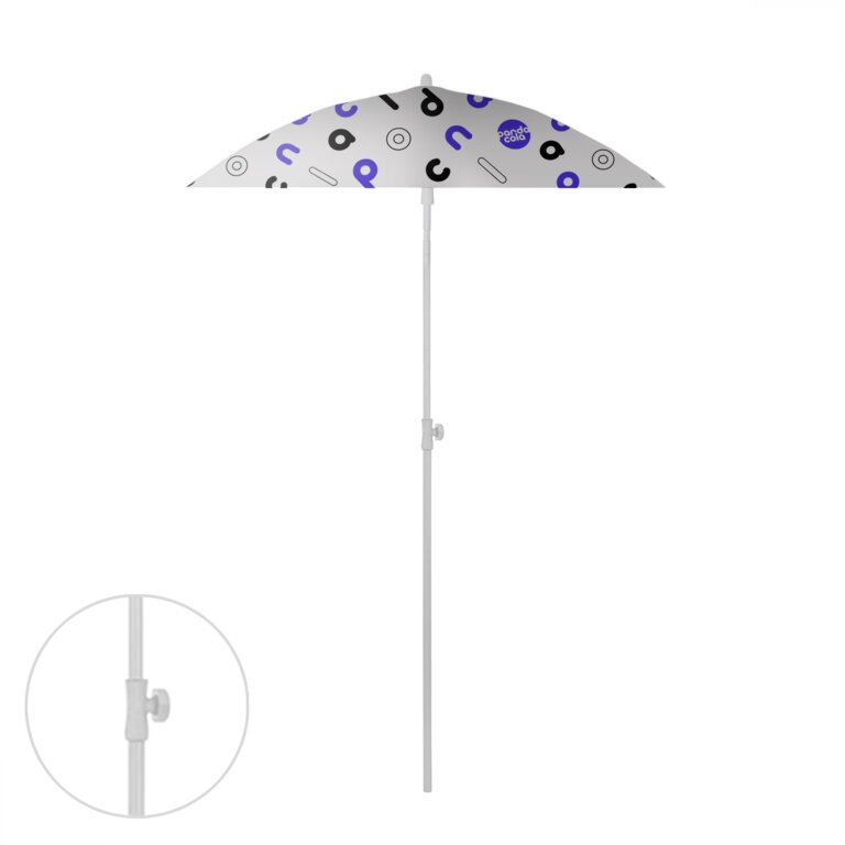 Parasol personnalisé carré en plastique pans arrondis - Bahamas square | pandacola