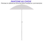 Parasol personnalisé carré en plastique pans arrondis - Bahamas square | pandacola - thumb