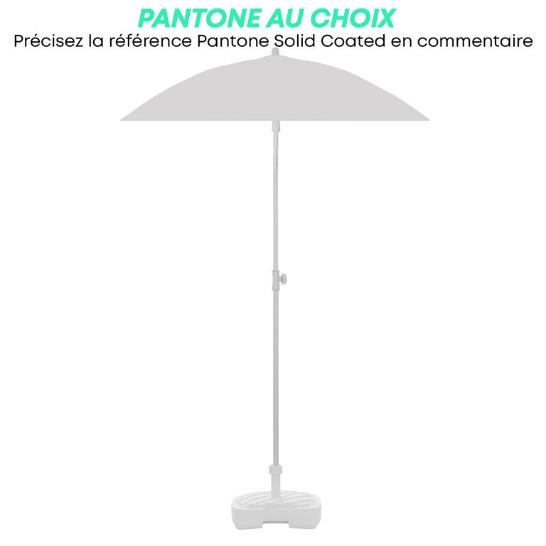 Parasol personnalisé carré en plastique pans arrondis - Bahamas square | pandacolach