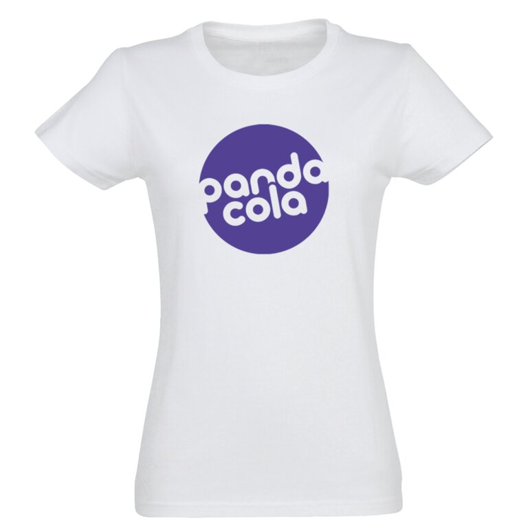 Tee-shirt personnalisable blanc femme coupe ajustée en coton bio 175 gr/m² - Pioneer | pandacolach