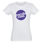 Tee-shirt personnalisable blanc femme coupe ajustée en coton bio 175 gr/m² - Pioneer | pandacolach - thumb - 2