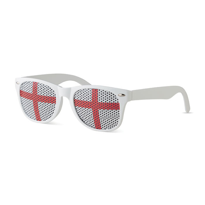 Lunettes personnalisées avec verres drapeau en grillage - Flag Fun | pandacola - 1