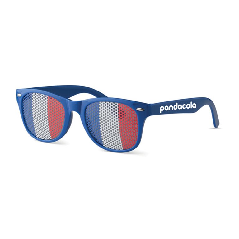 Lunettes personnalisées avec verres drapeau en grillage - Flag Fun | pandacolach