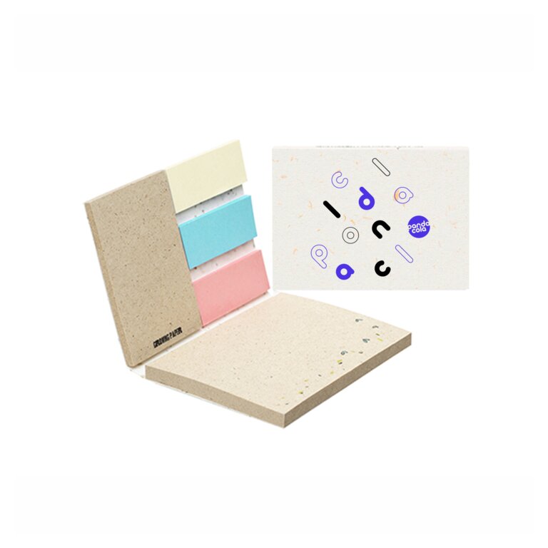 Bloc note promotionnel avec couverture souple en de graines - Grani | pandacolach