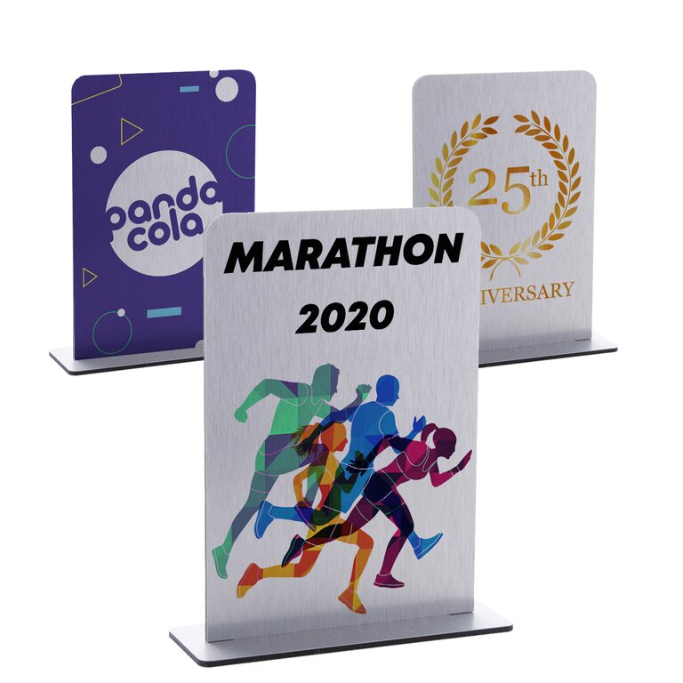 Trophée promotionnel rectangle couleur au choix - Alubor | pandacolach