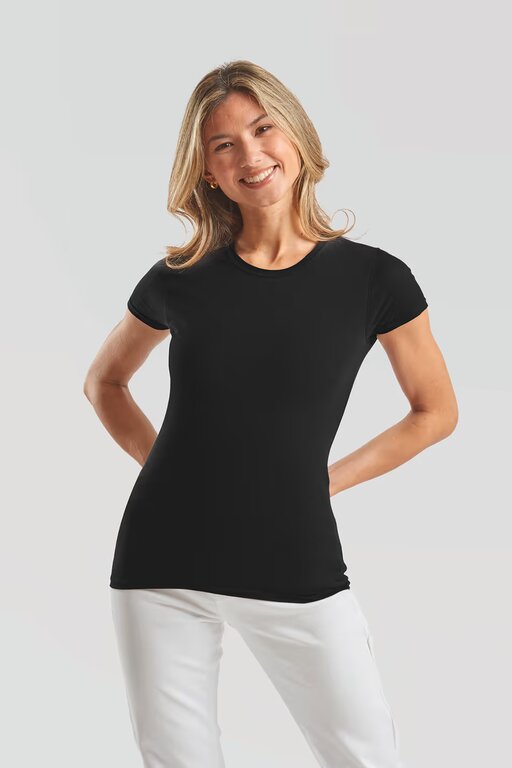 T-shirt personnalisé femme en coton 150 gr/m² | FRUIT OF THE LOOM® - Iconic Couleur | pandacola