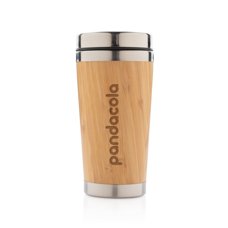 Mug isotherme à double paroi en bambou 450 ml - Calor | pandacolach