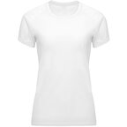 T-shirt de sport publicitaire blanc femme à manches courtes 135 gr/m² - Nara | pandacola - thumb