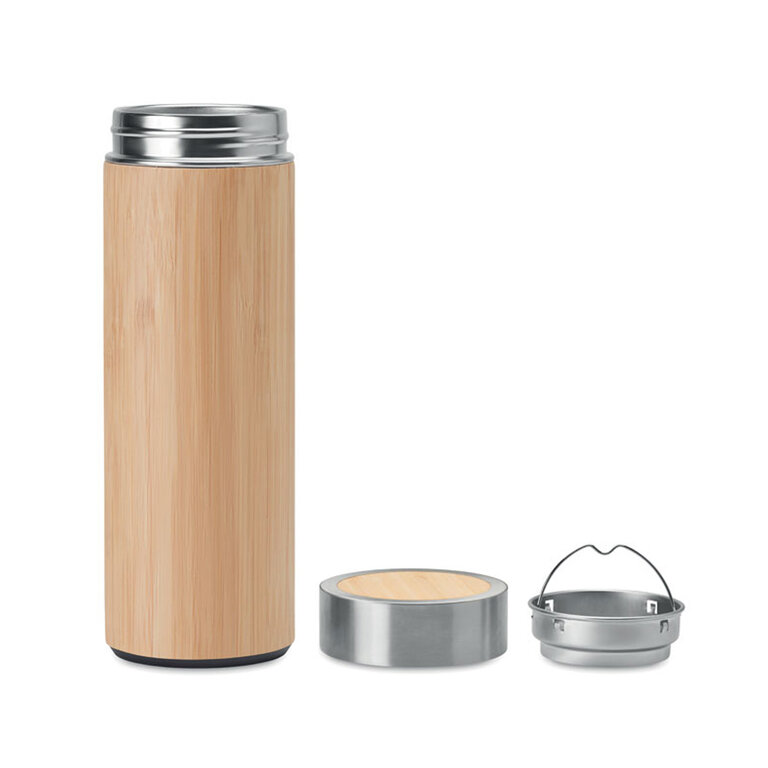 Gourde double paroi Inox avec infuseur à thé 400 ml - Paniza | pandacolach - 2
