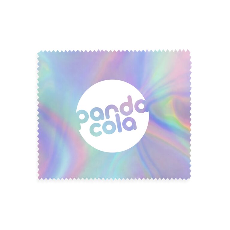 Lingette microfibre personnalisée en quadrichromie - Cleano | pandacolach - 2