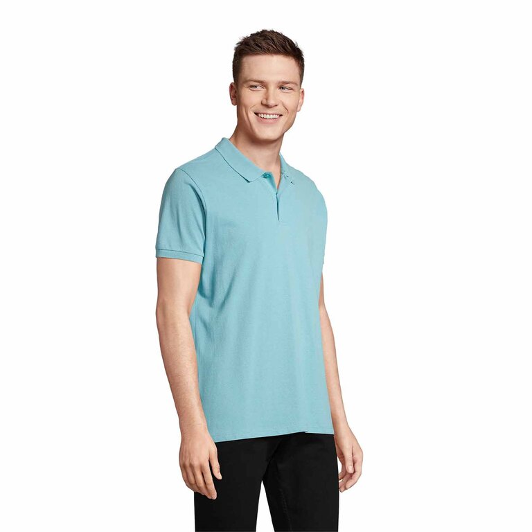 Polo promotionnel couleur homme en coton biologique à manches courtes 170 gr/m² - Planet | pandacolach - 5